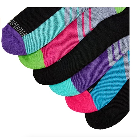 Girls' Cushion Low Cut with Arch Support 6 Pack Socks Size: 10.5-4 (Medium) - Picture 2 of 4